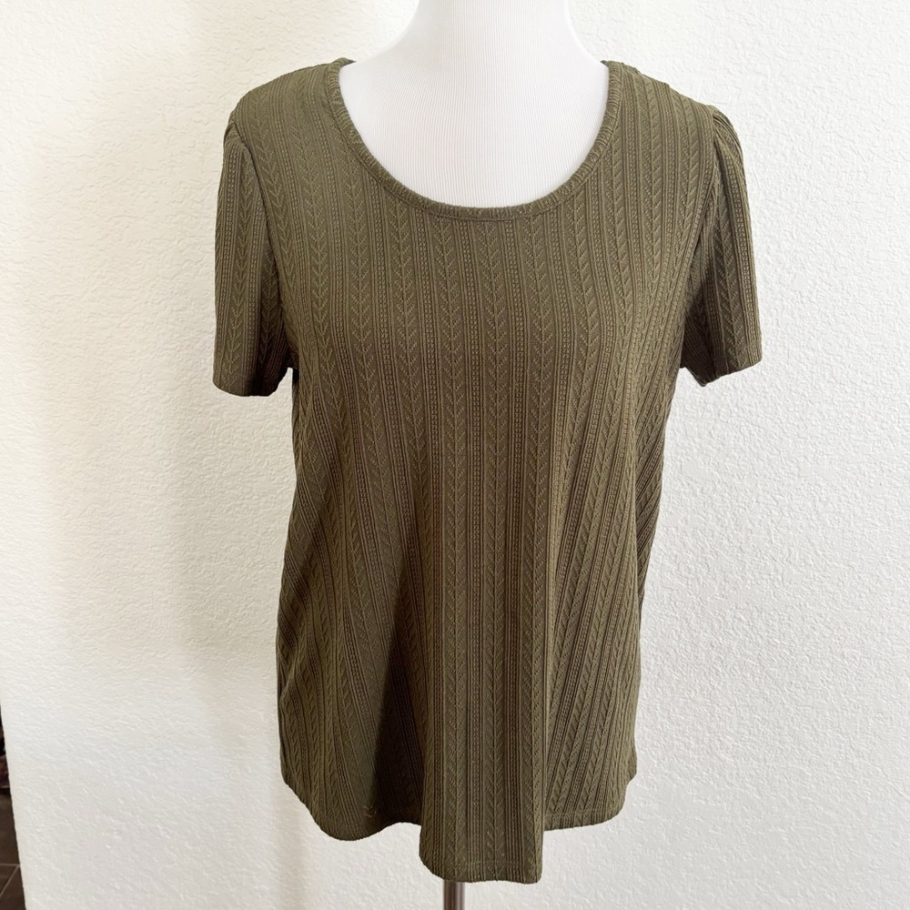 Chic Olive Short Sleeve Tee‎